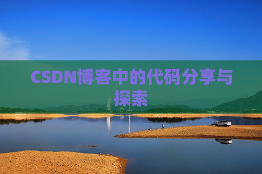 CSDN博客中的代码分享与探索